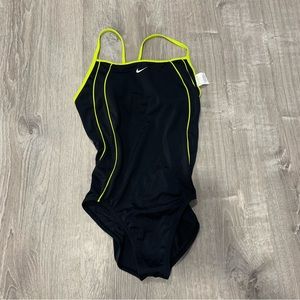 Nike!! Sexy Slimming Design! Black One Piece Swimsuit 10